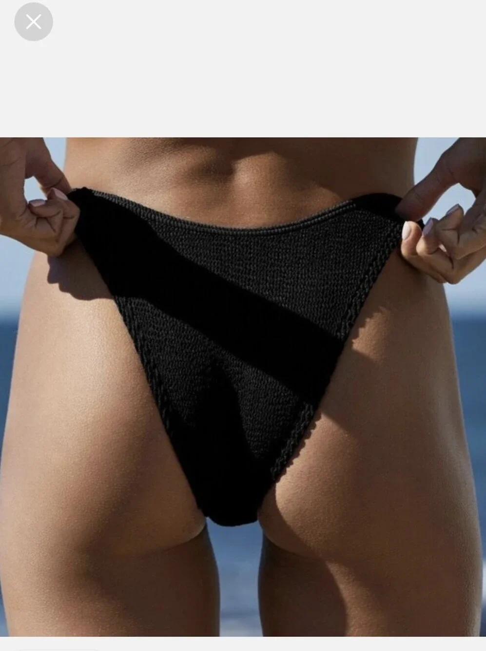 NWT Black Bond -Eye BIKINI SET 🖤 Scout Top 🖤Scene bottom 🖤 ONE SIZE NEW - Picture 9 of 10